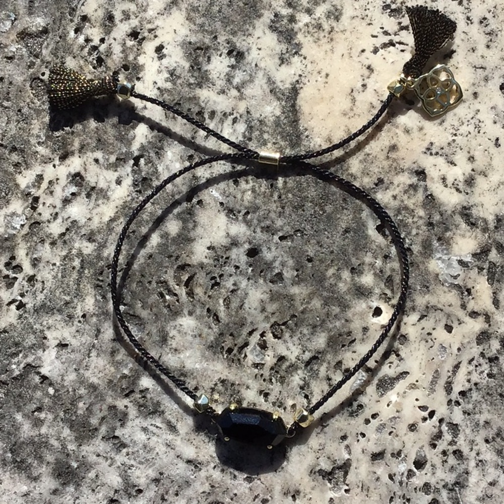 Kendra Scott Everlyne Friendship Bracelet Gold/Black One Size - Picture 7 of 11